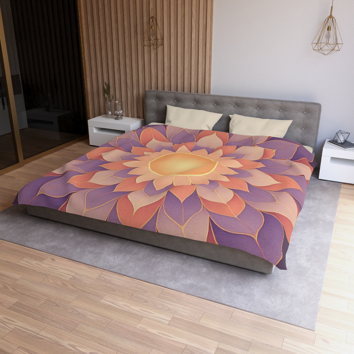 Petal Halo Mandala Drift soft comforter duvets