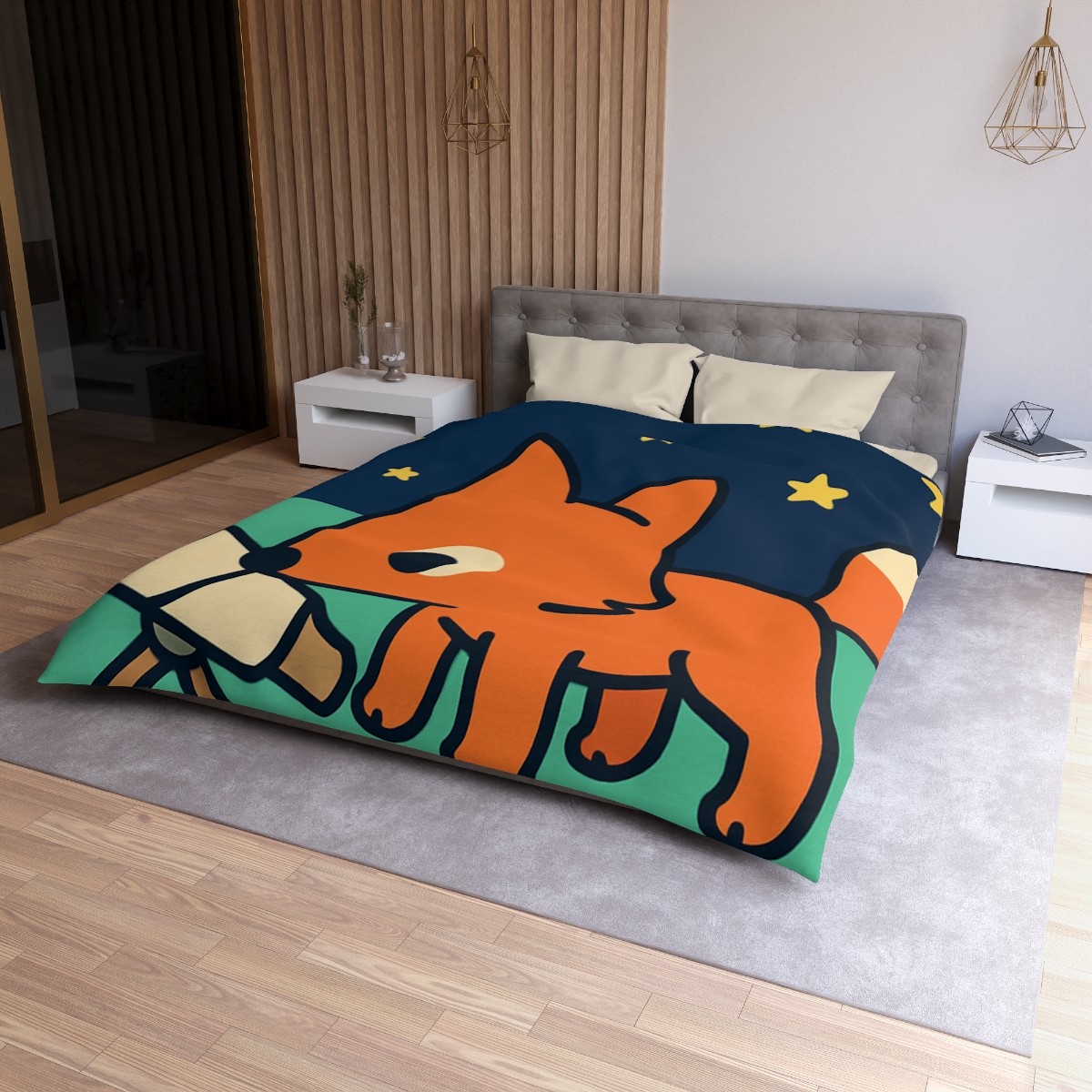 Starlight Safari Fox stylish duvet covers