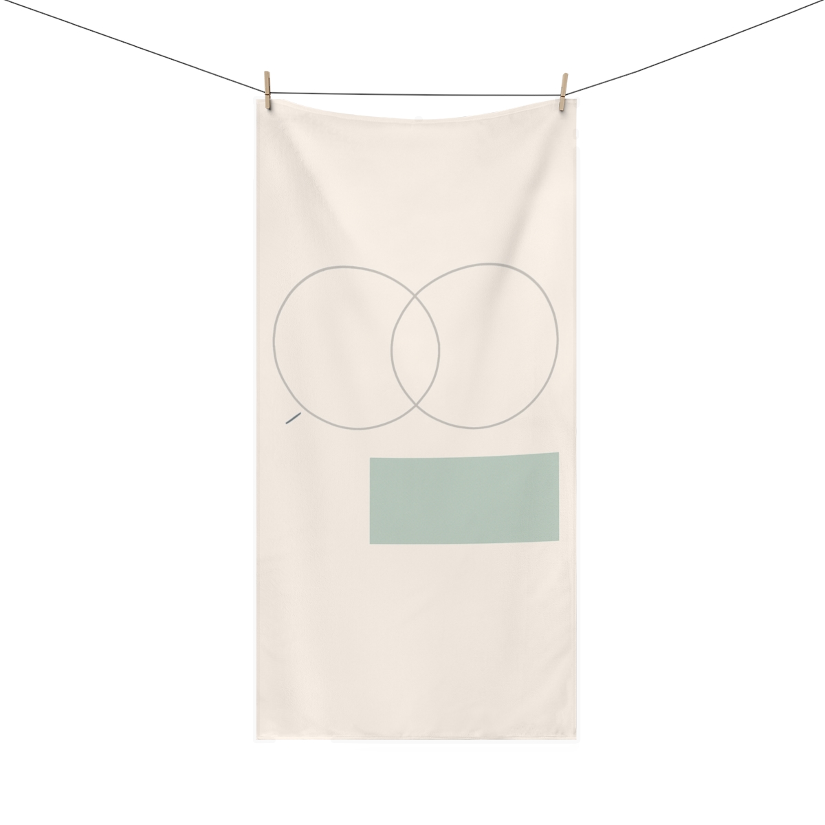 Twin Circles And Slipped Rectangle trendy hand towels