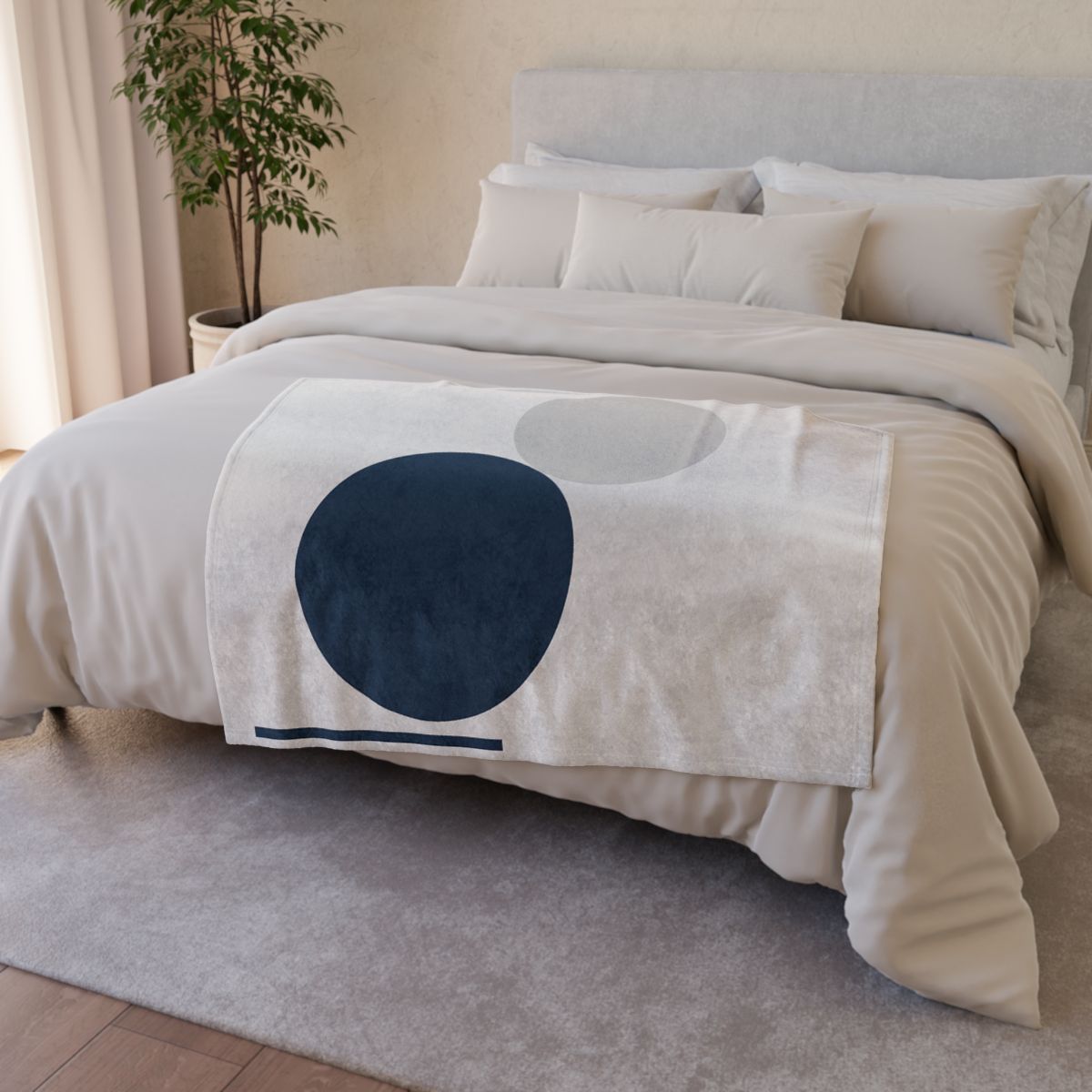 Three Orbiting Forms decorative home blankets