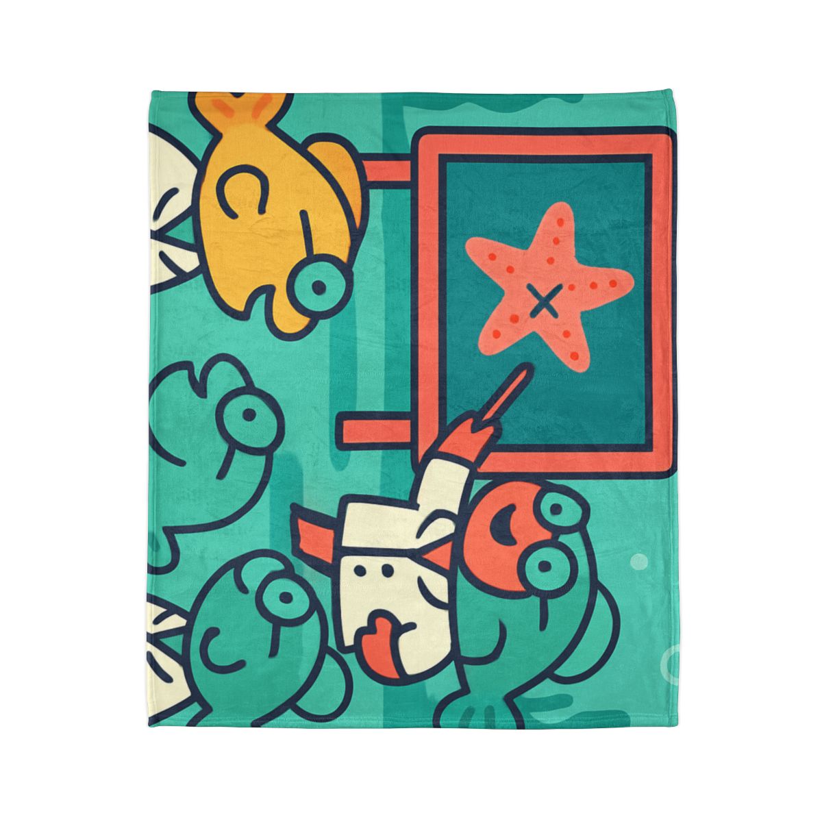Coral School Of Scientists unique gift blanketscustom blankets