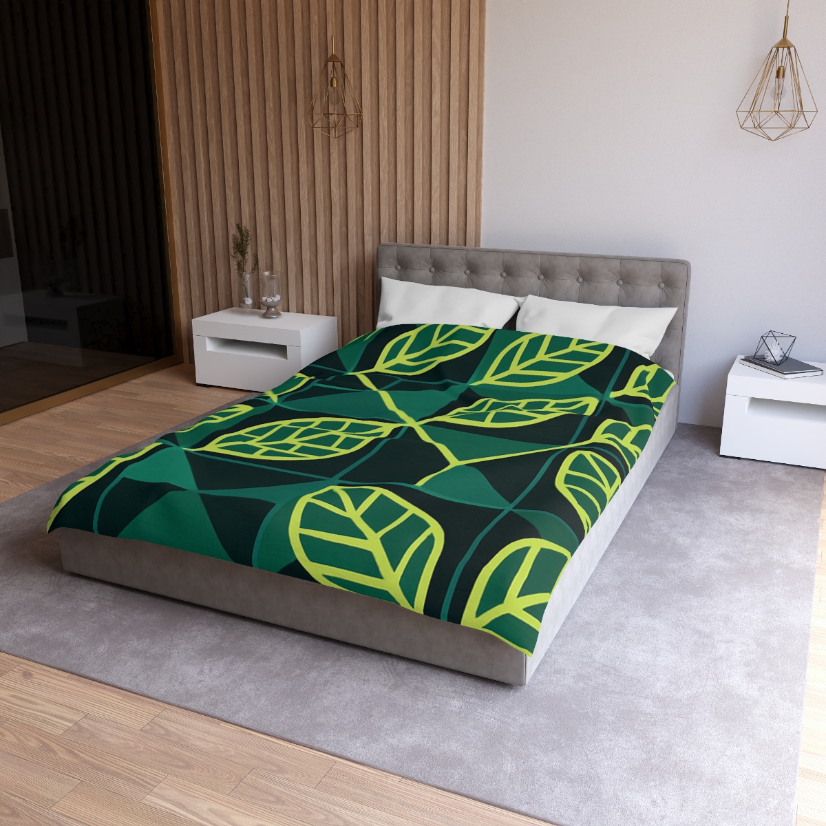 Veinwork Geometry Grid trendy bedroom duvets