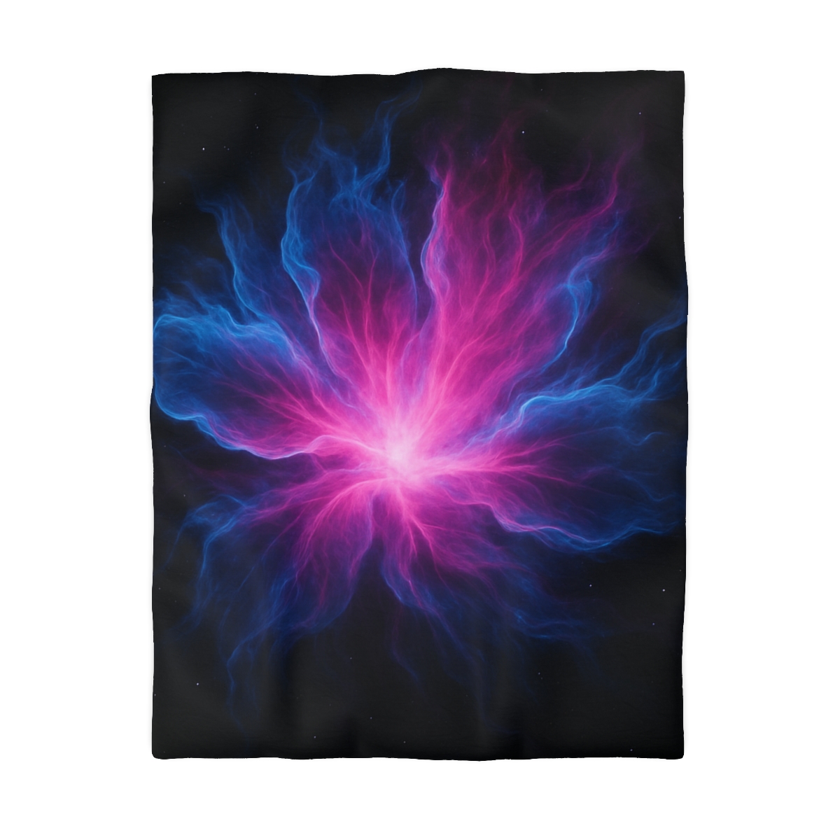 Celestial Plasma Bloom personalized bedding duvets