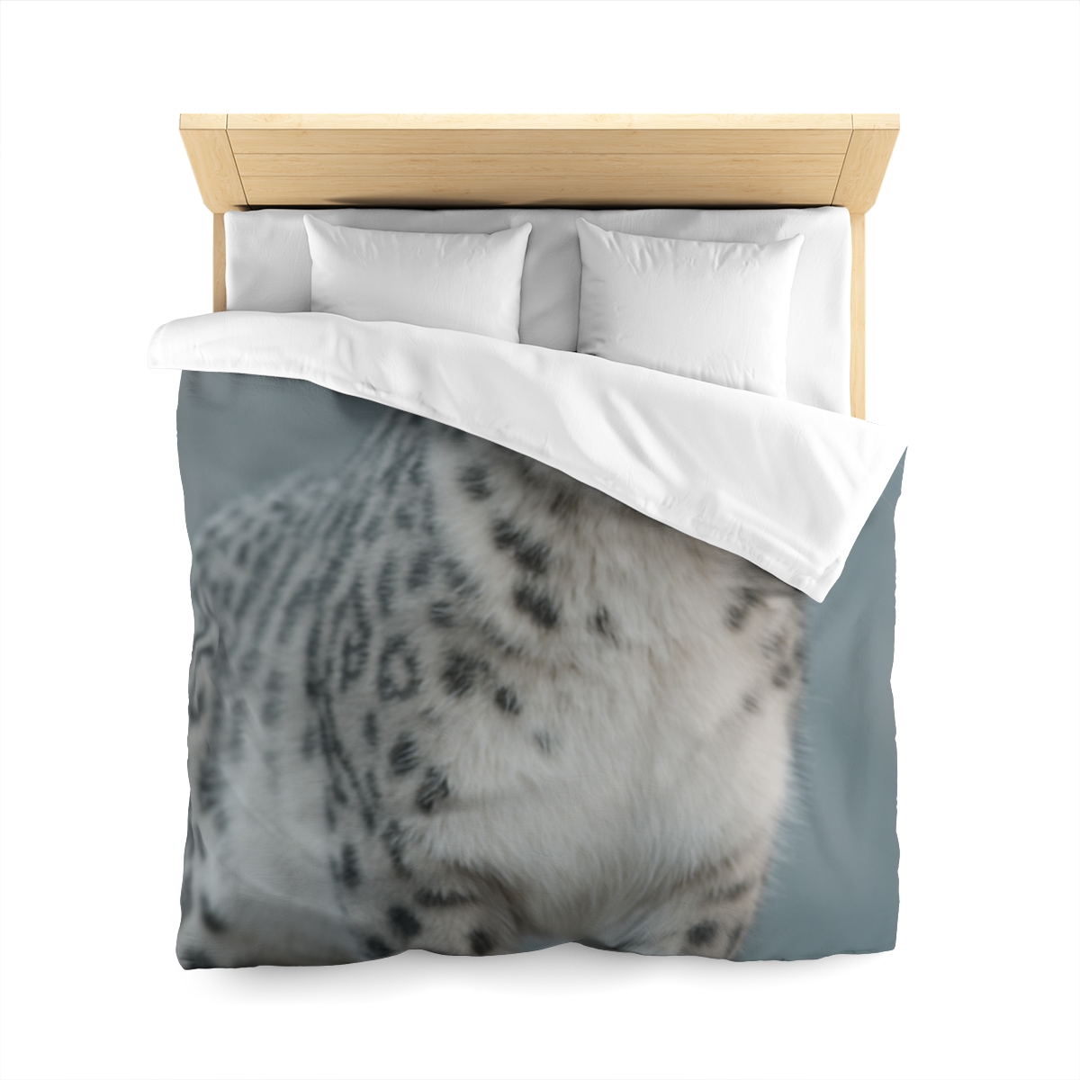 Ridge Phantom Snow Leopard soft comforter duvets