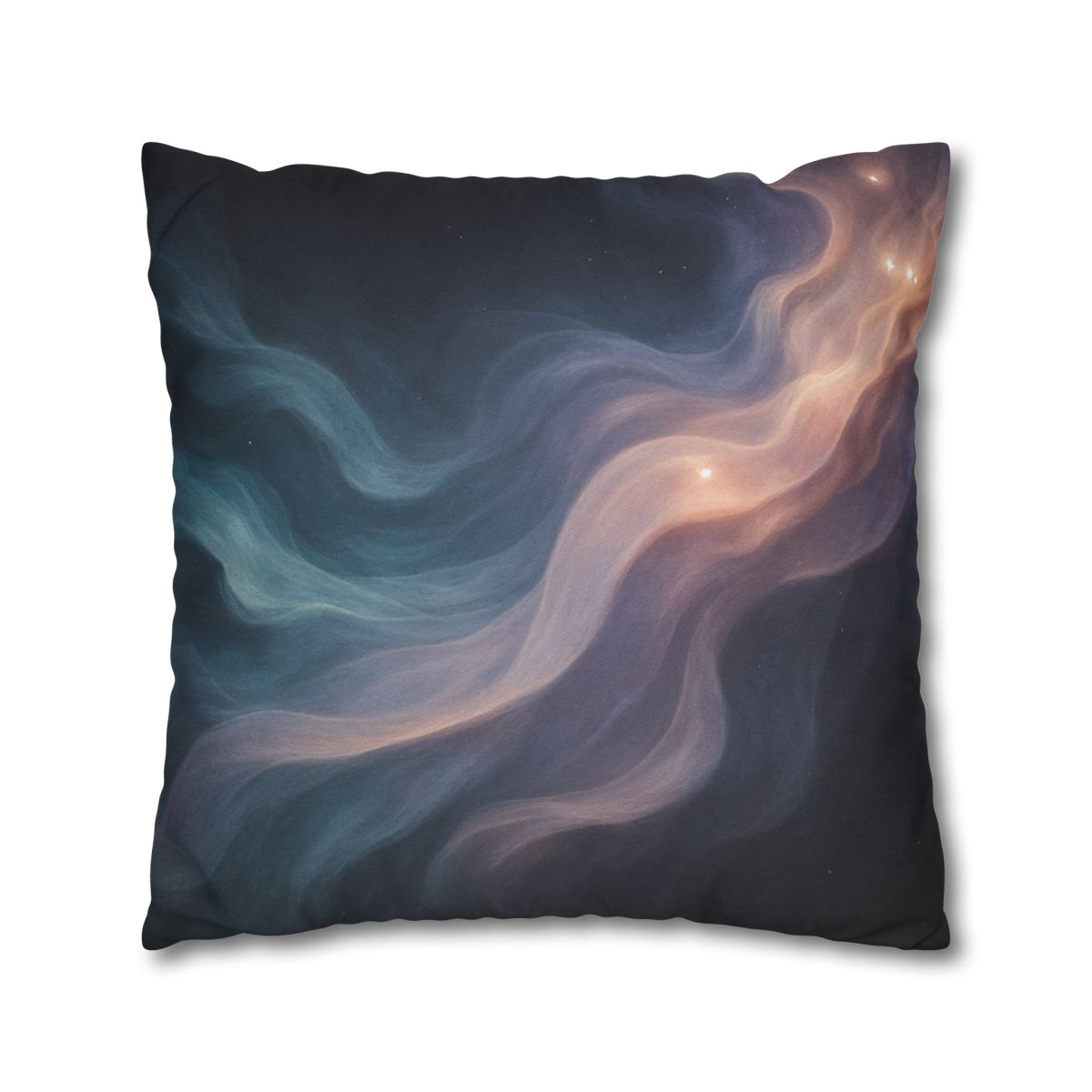 Prismatic Nebula Silk Drift personalized pillow covers
