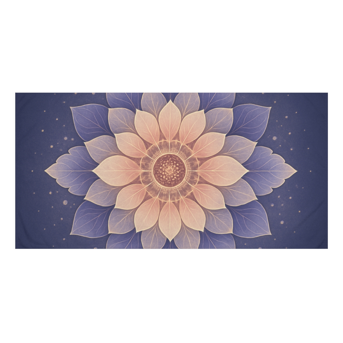 Petal Prism Mandala designer printed towels