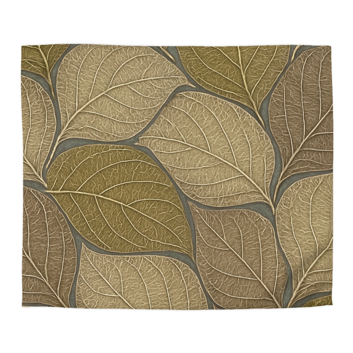 Leaf Skeleton Mosaic designer printed duvets
