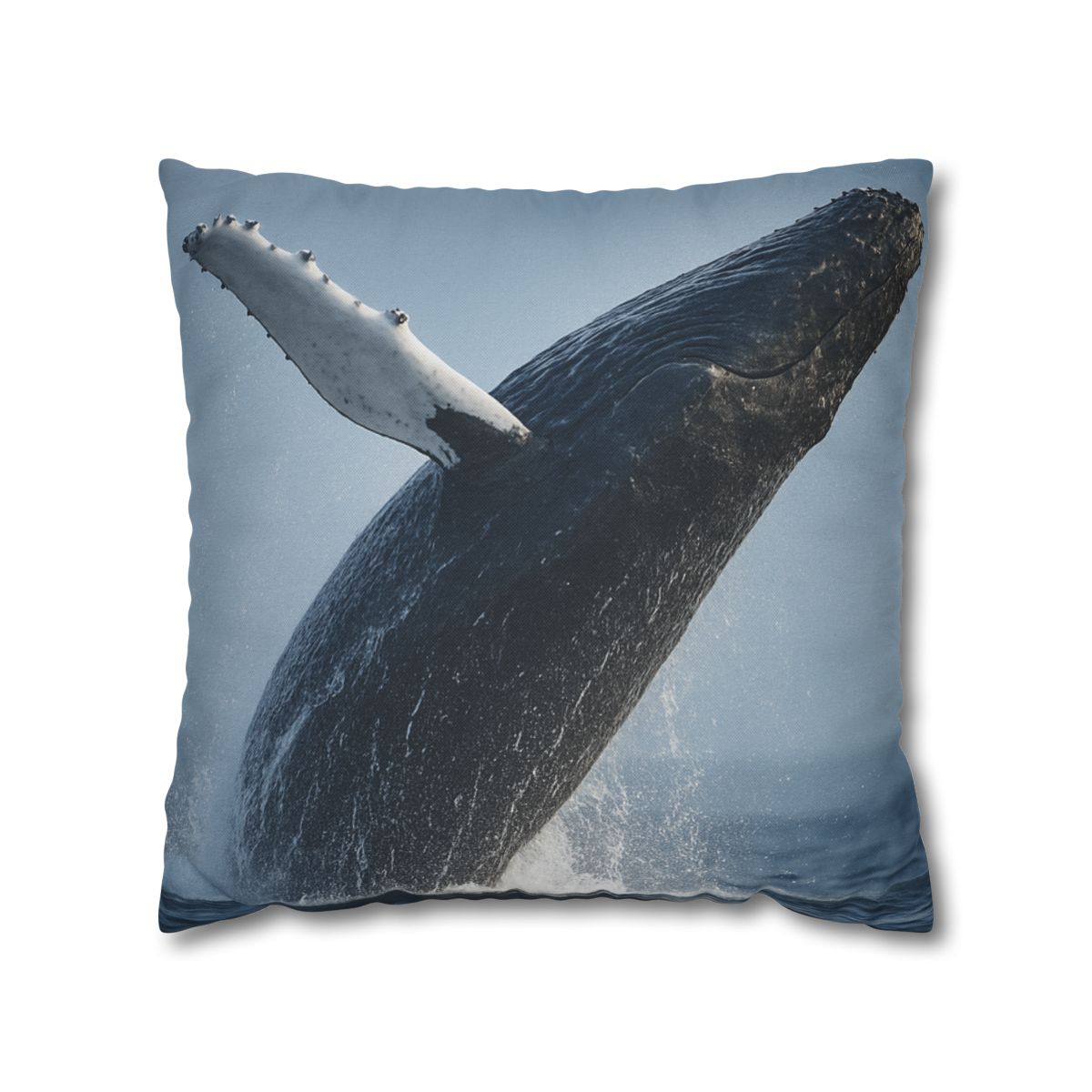 Humpback Whale Rising Calm trendy patterned pillow cases