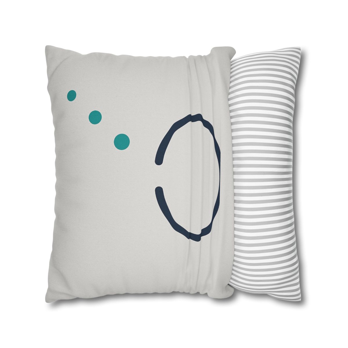 Split Ring And Ascending Dots stylish decorative pillowcases
