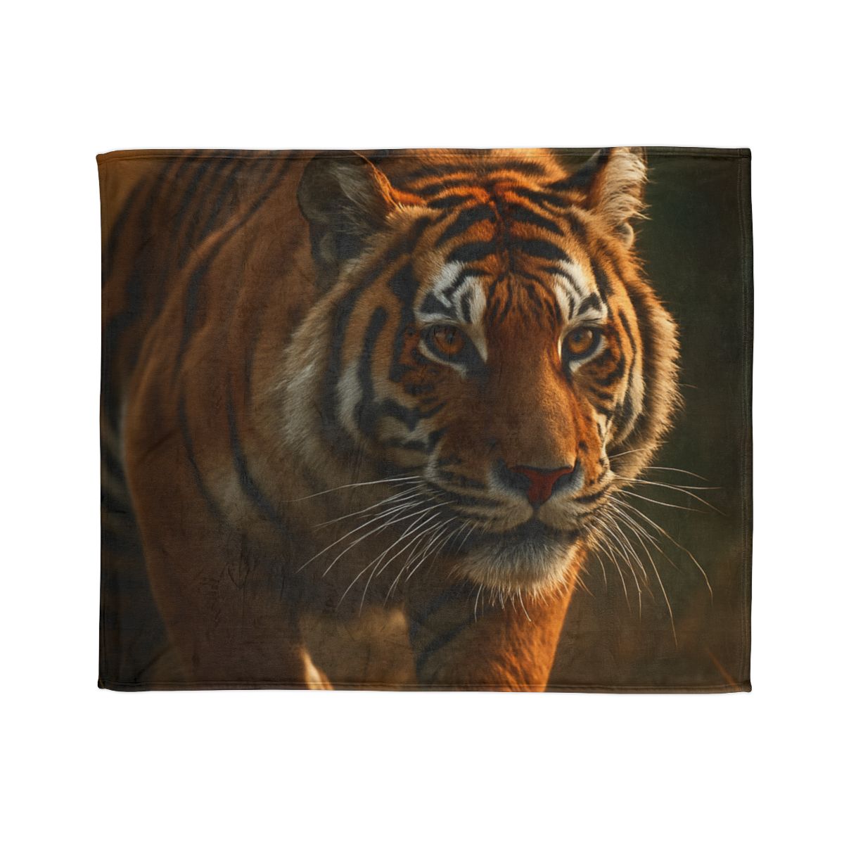 Forest Stalker Bengal Tiger personalized cozy blankets