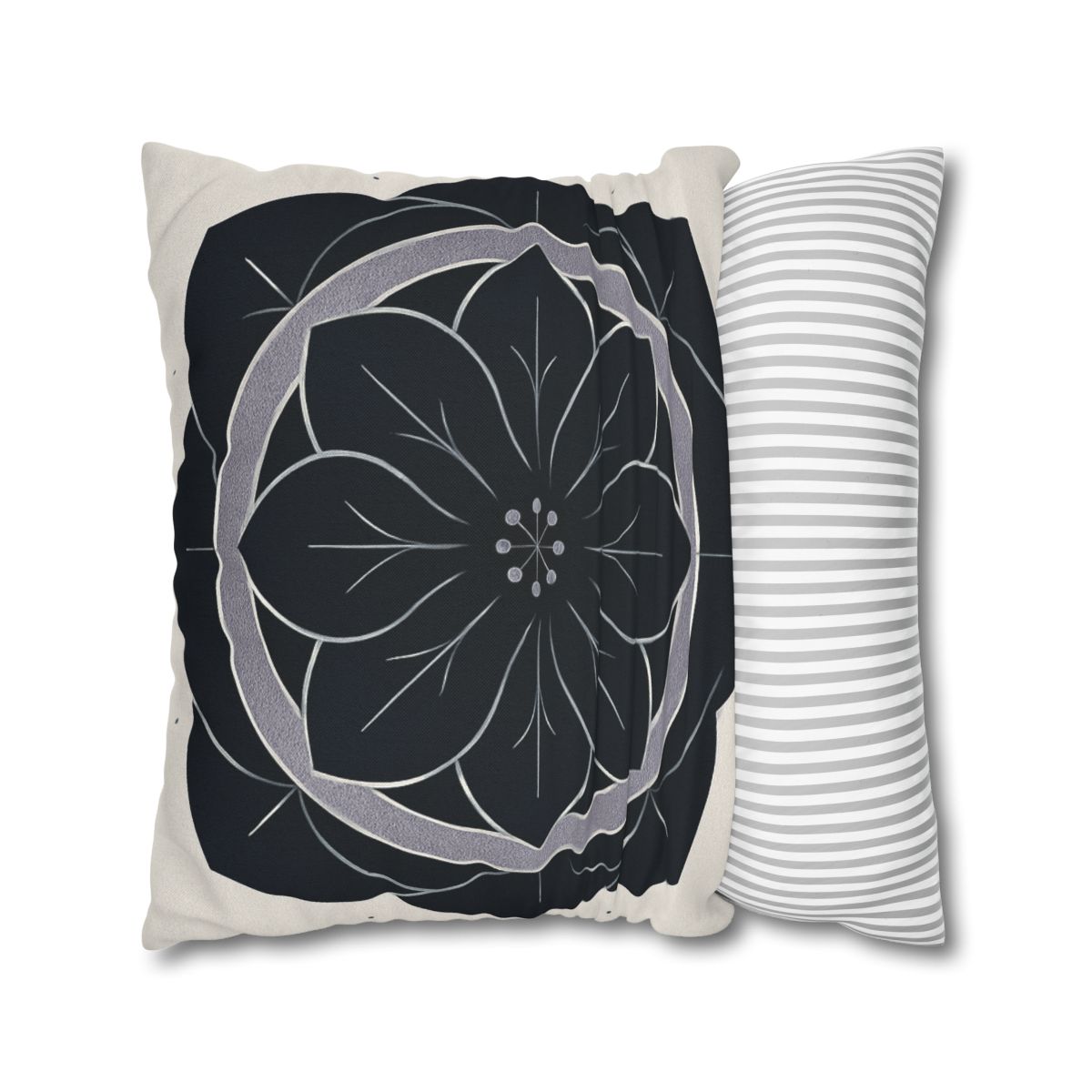 Petal Orbit Rosette personalized pillow covers