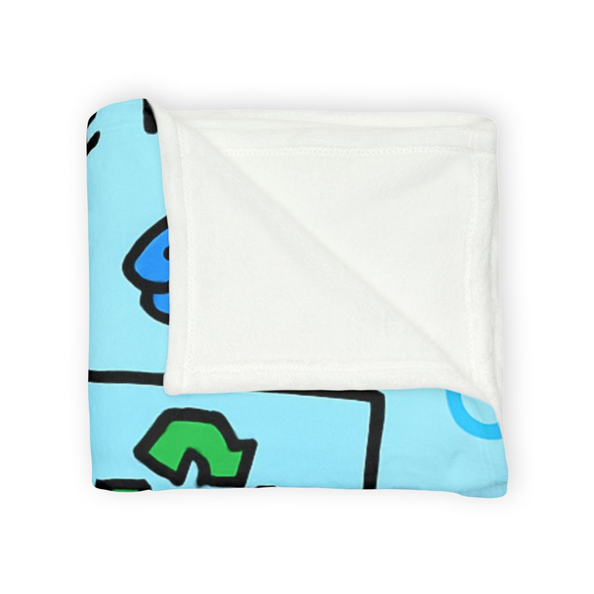 Coral City Recycling Parade With Captain Seahorse trendy patterned blankets