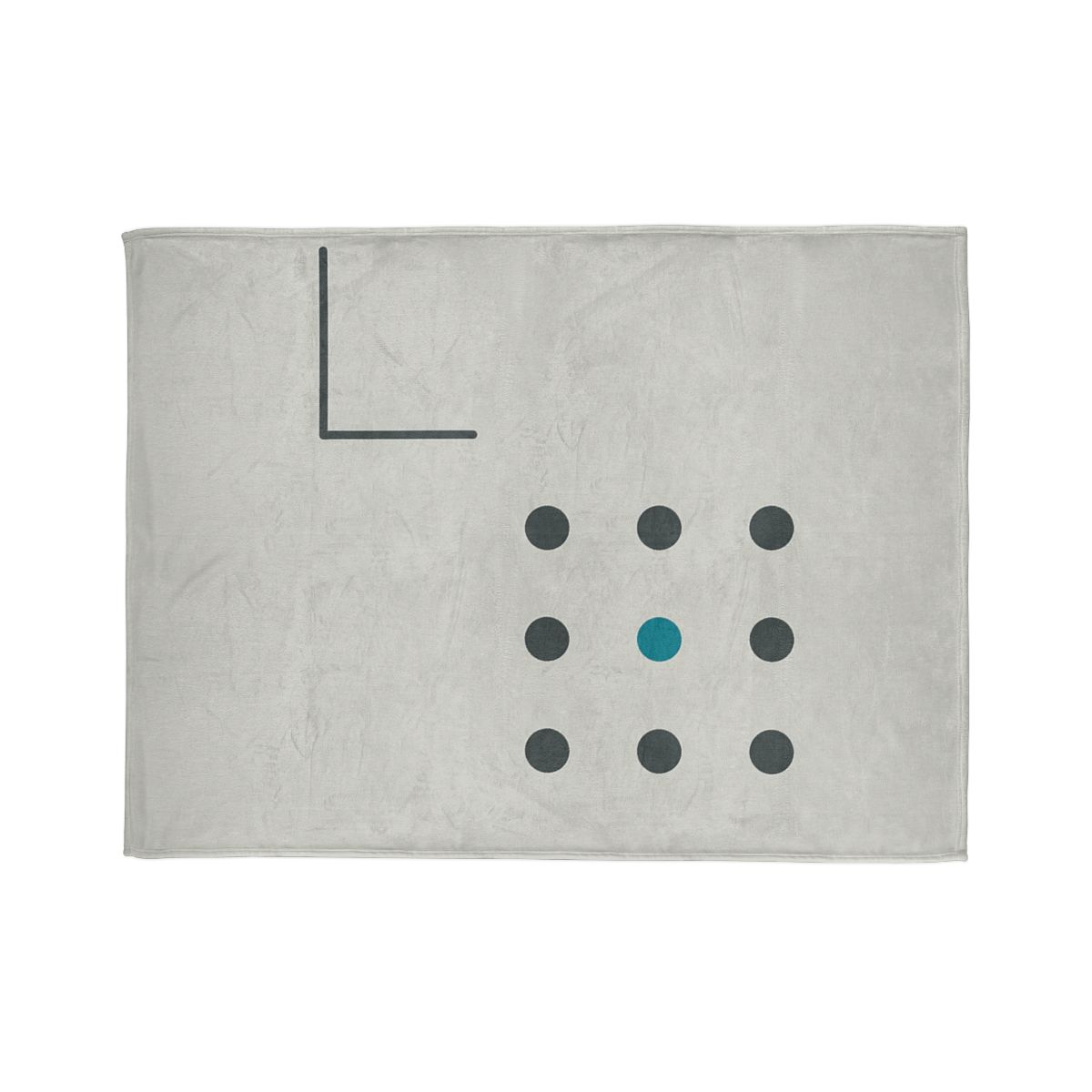 Sparse Dot Grid With Missing Corner unique gift blankets