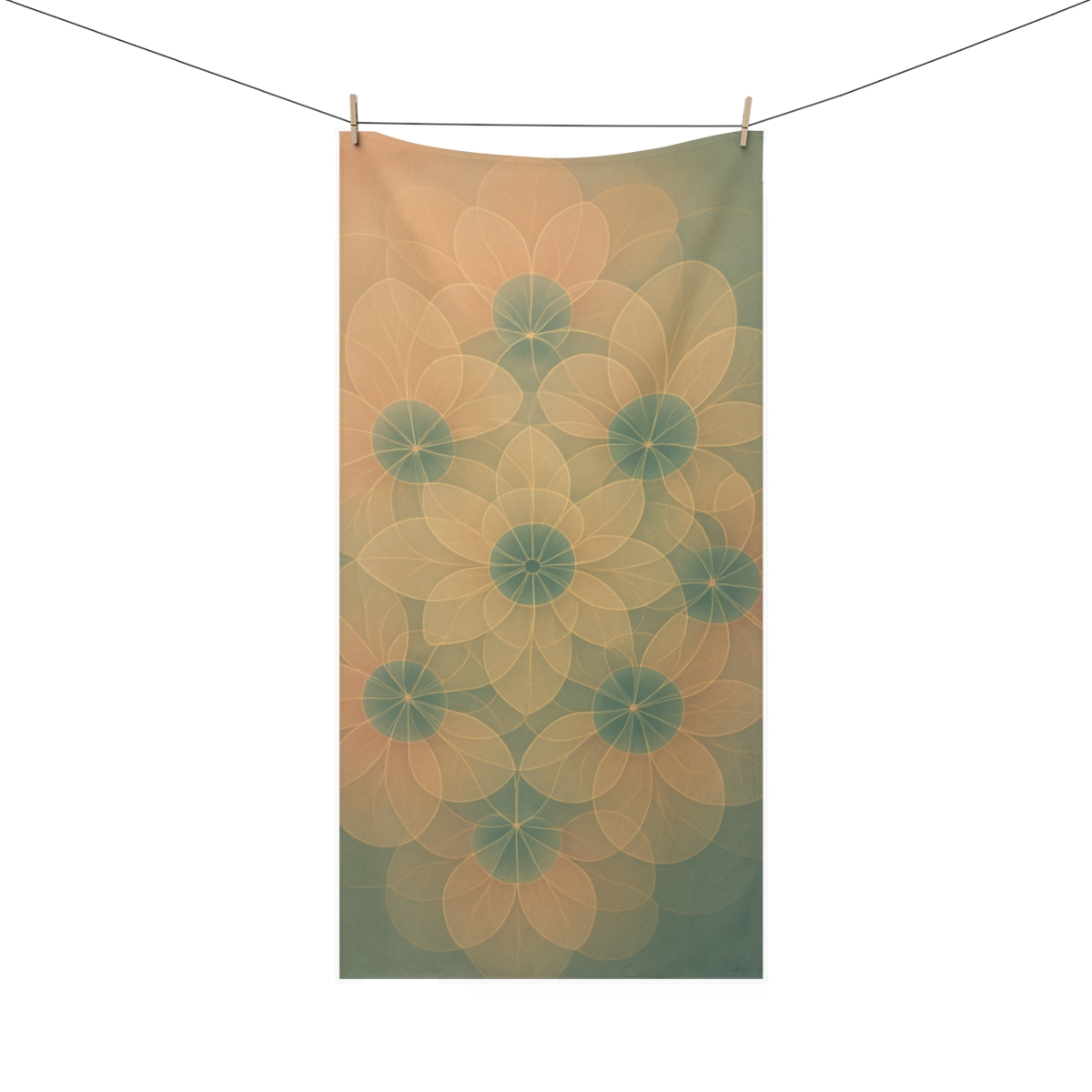 Petal Halo Lattice soft cotton towels