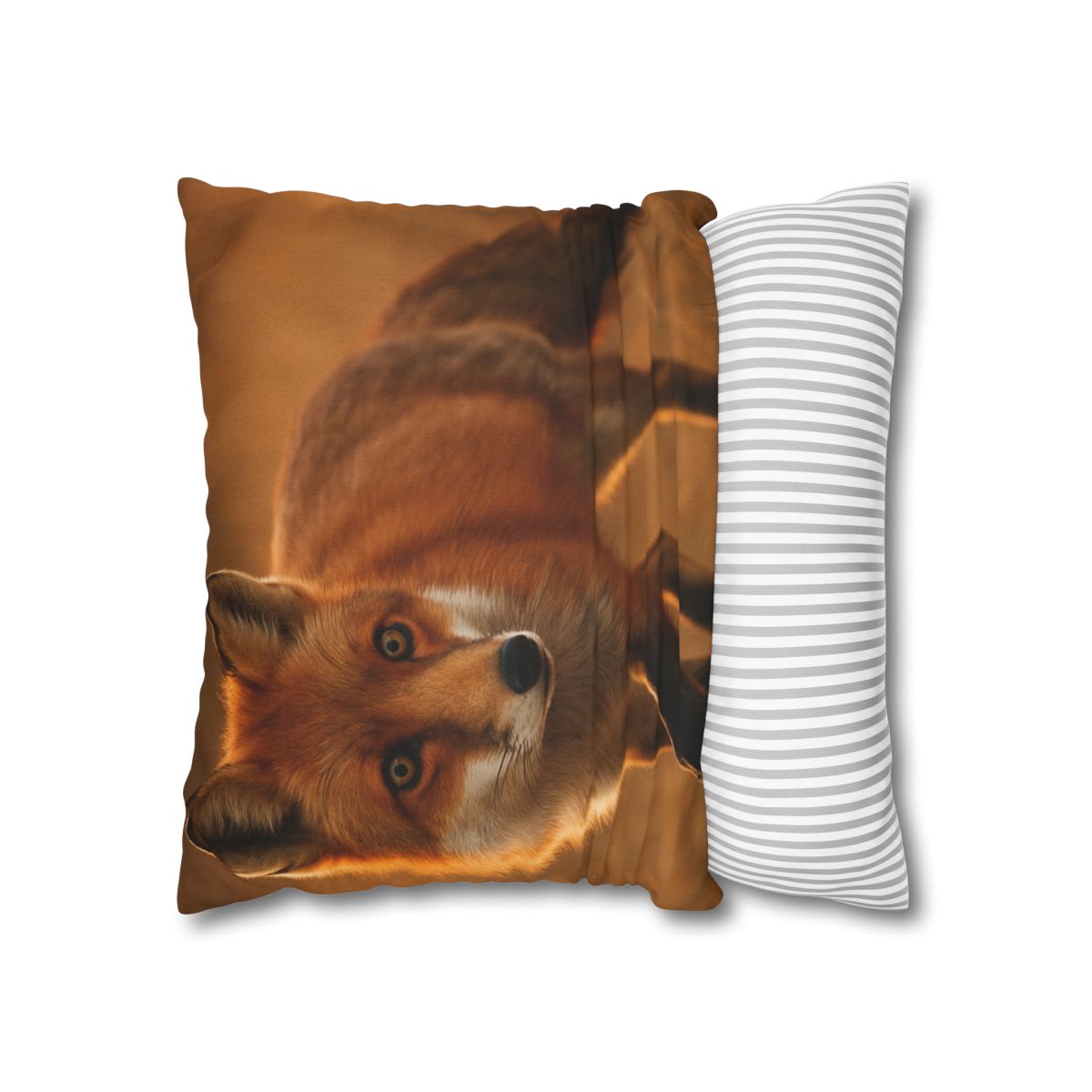 Crimson Whisper Red Fox trendy patterned pillow cases