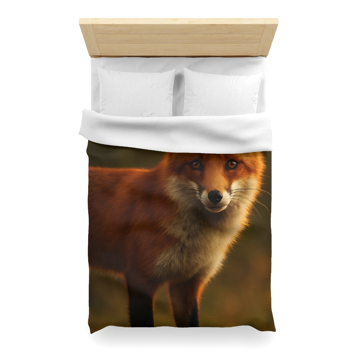 Ember Thicket Red Fox designer printed duvets