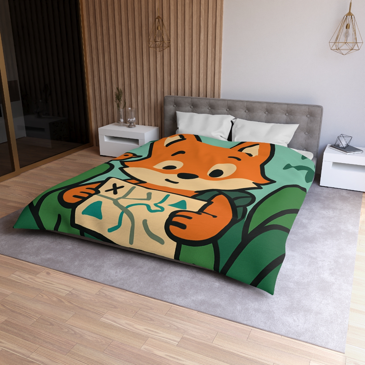 Jungle Explorer Fox custom duvets