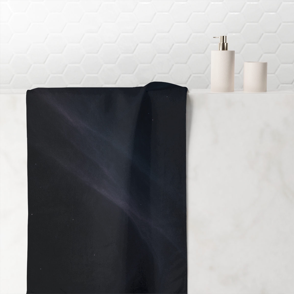 Dark Energy Veil Gradient decorative home towels