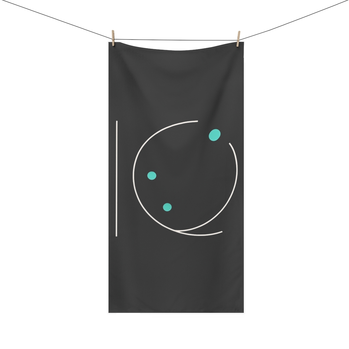 Orbit Node Balance designer printed towels