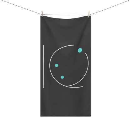 Orbit Node Balance designer printed towels