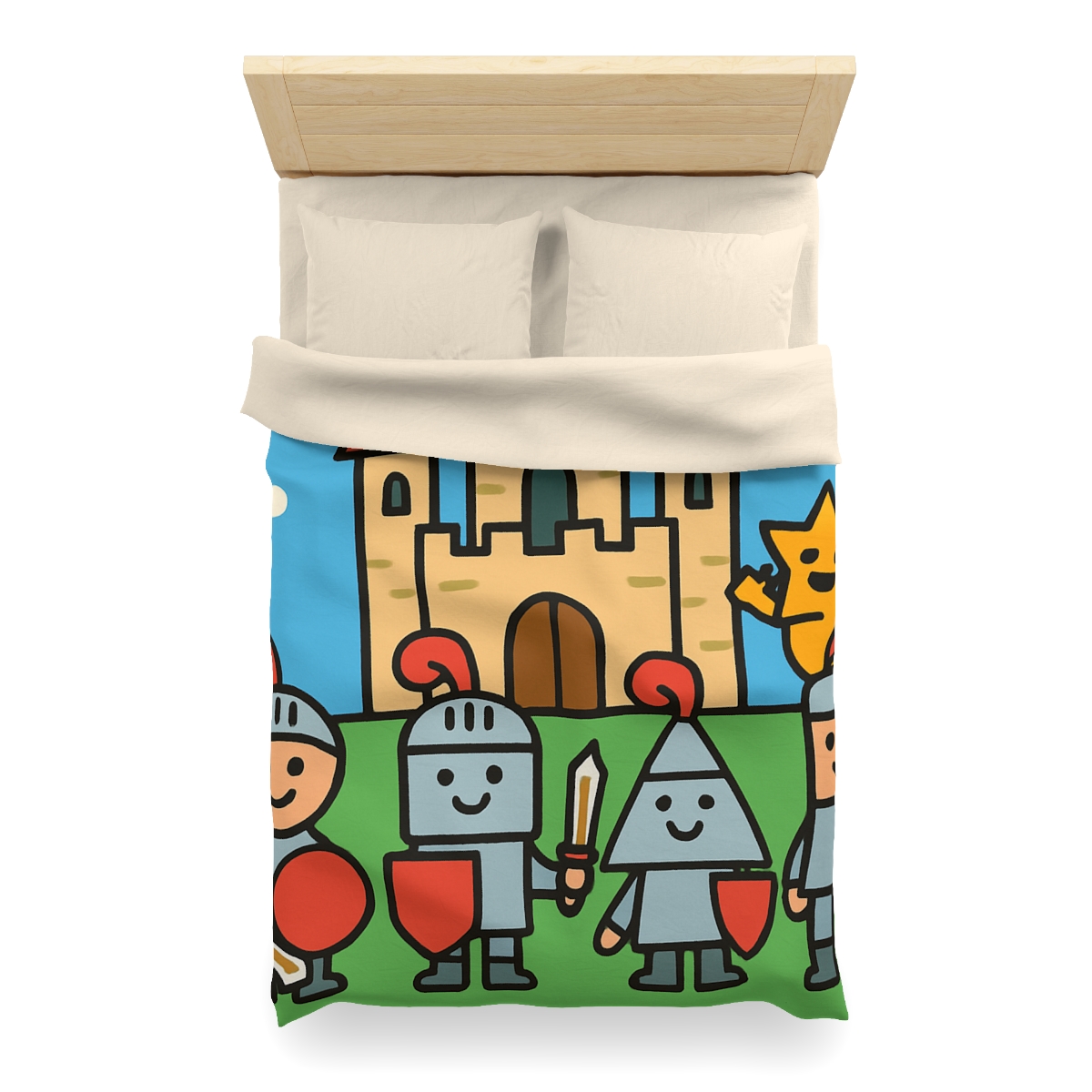 Castle Of Shape Knights soft comforter duvets