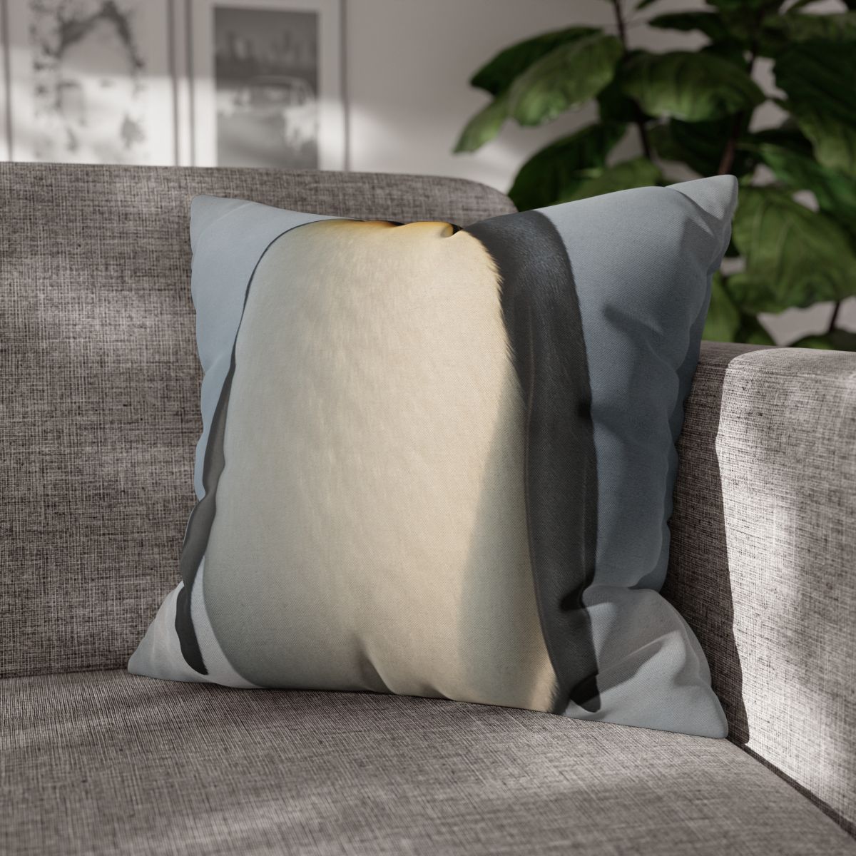 Frost Line Emperor Penguin designer print pillow cases