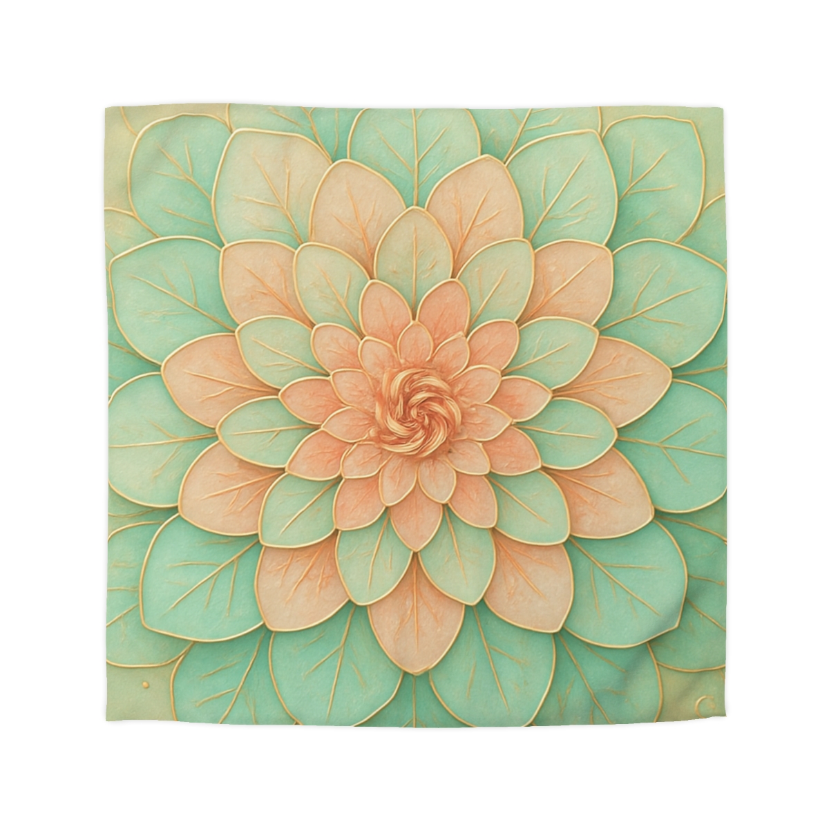 Petal Spiral Mosaic duvets for gifts