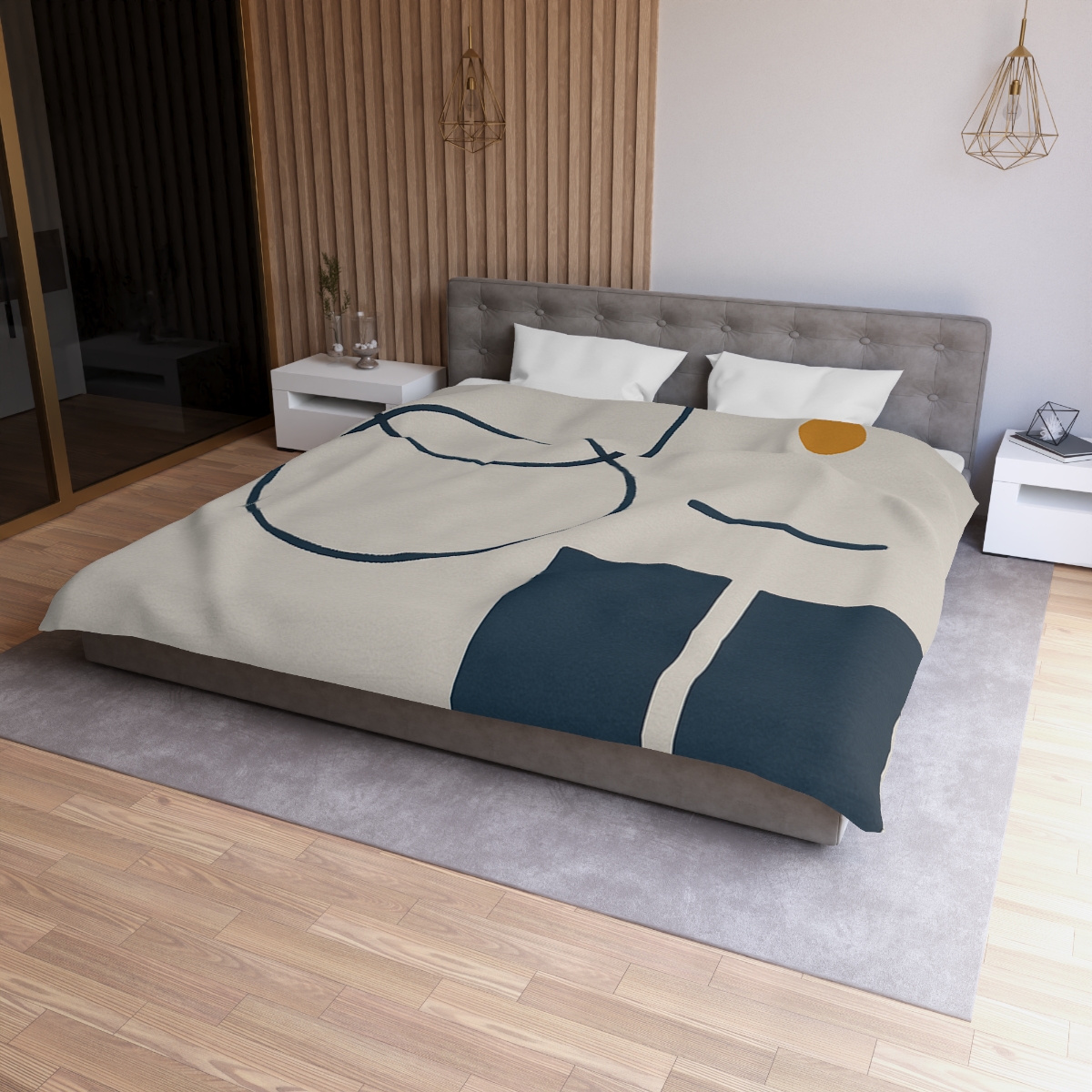 Staggered Rings Over Split Rectangle duvets for gifts