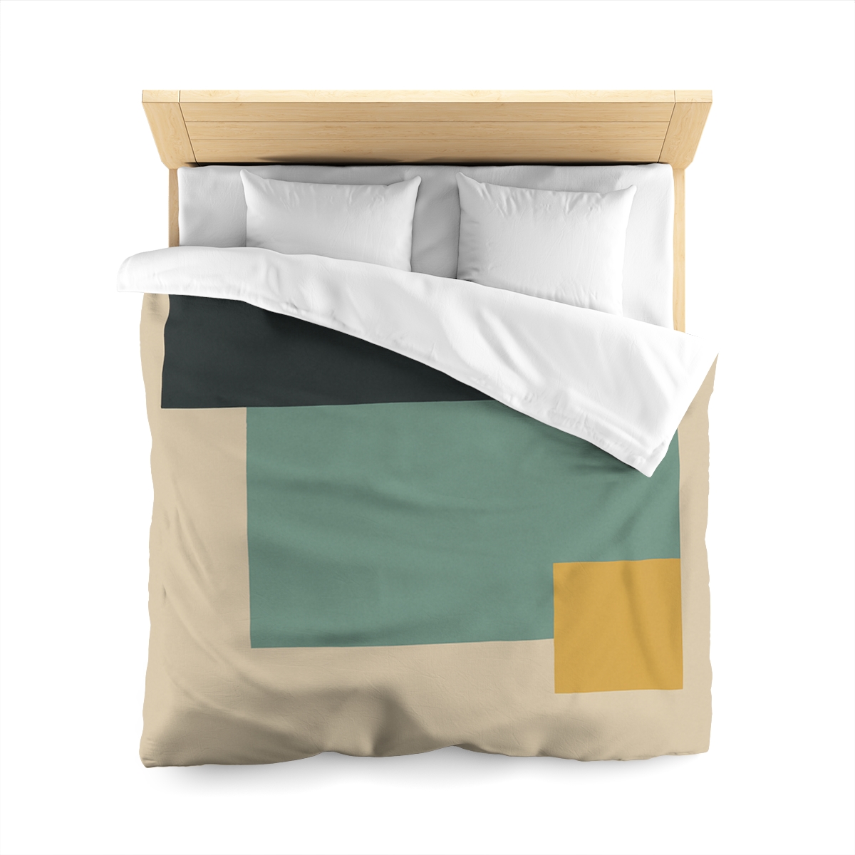 Offset Trio Of Blocks custom duvets