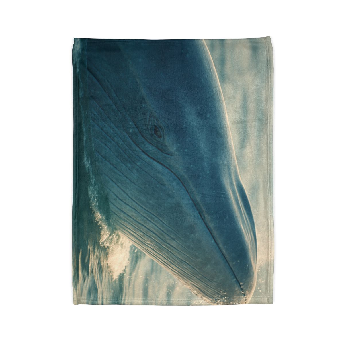 Ocean Song Blue Whale personalized cozy blankets
