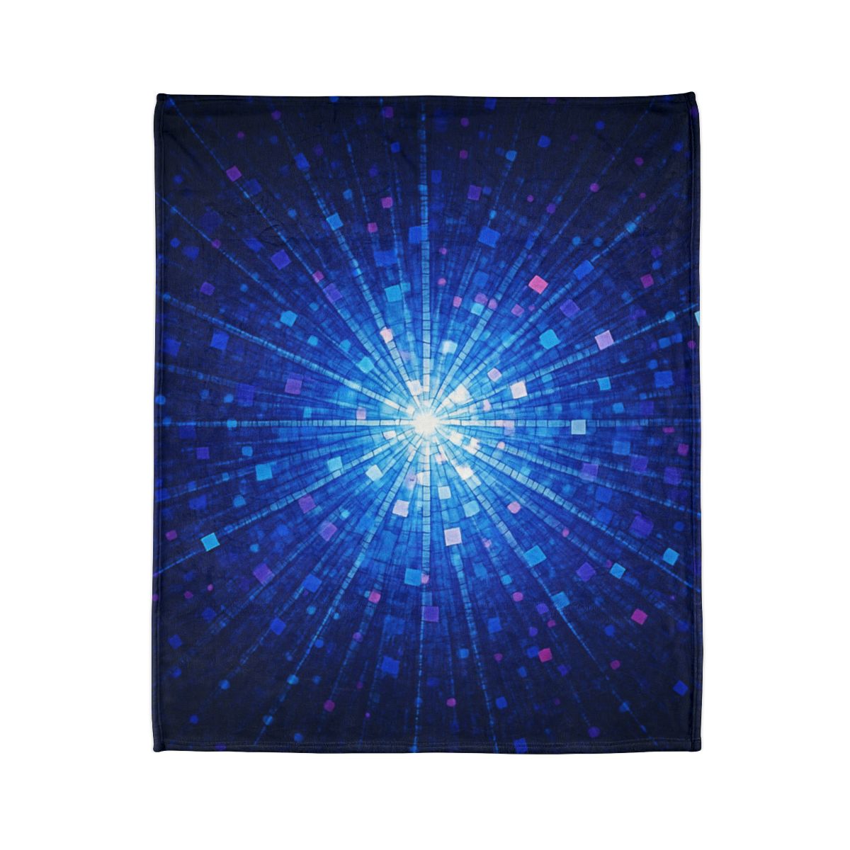 Photon Burst Mosaic stylish throw blankets