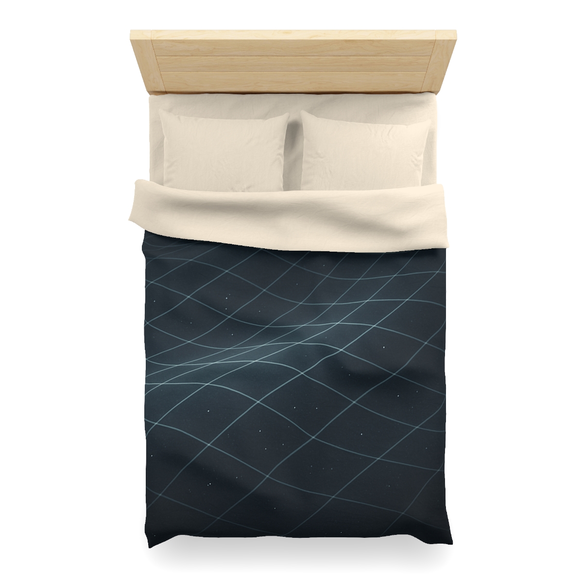 Gravity Tidal Lattice designer printed duvets