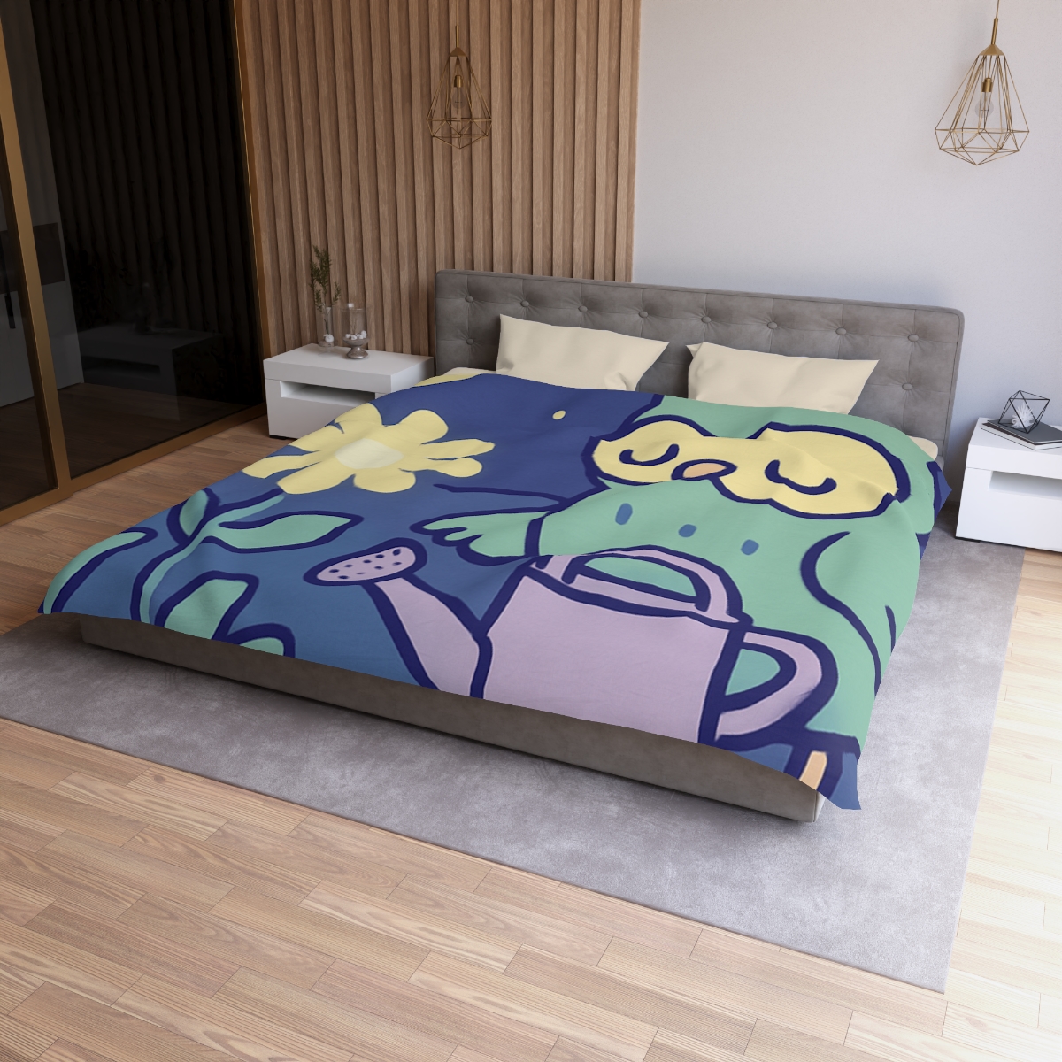 Moon Garden Owl designer printed duvets