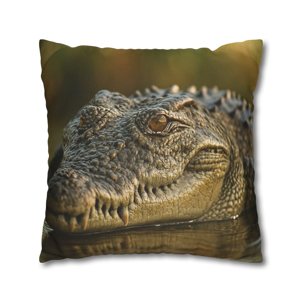 Ember Eye Saltwater Crocodile trendy patterned pillow cases