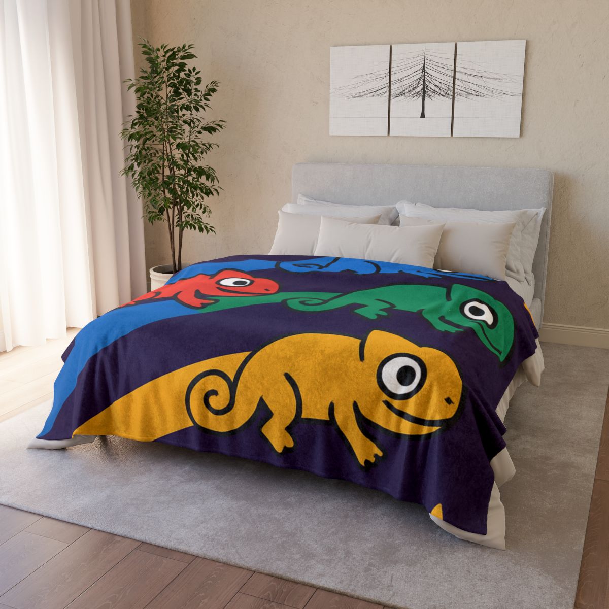 Comet Chameleons Color Changing Race warm winter blankets