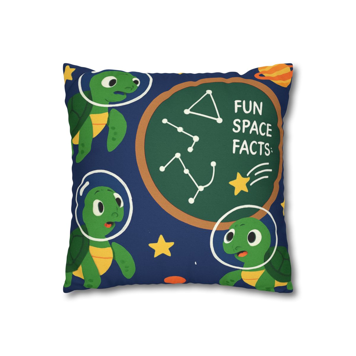 Space School Of Curious Sea Turtles custom pillow cases