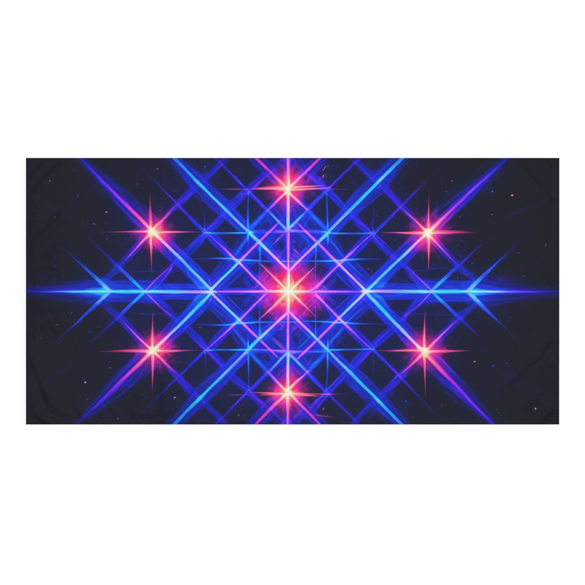 Starburst Lattice Bloom soft cotton towels