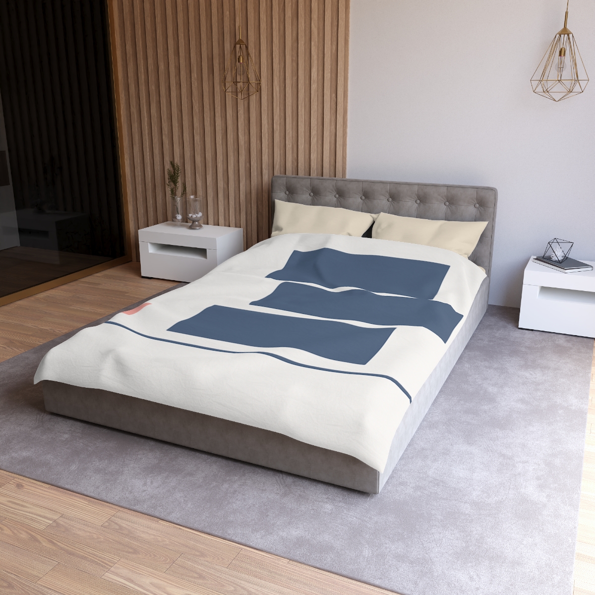 Balanced Rectangle Drift unique patterned duvets