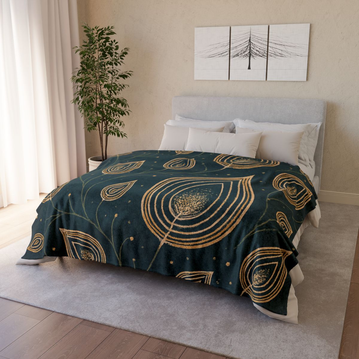 Seed Pod Constellation personalized cozy blankets