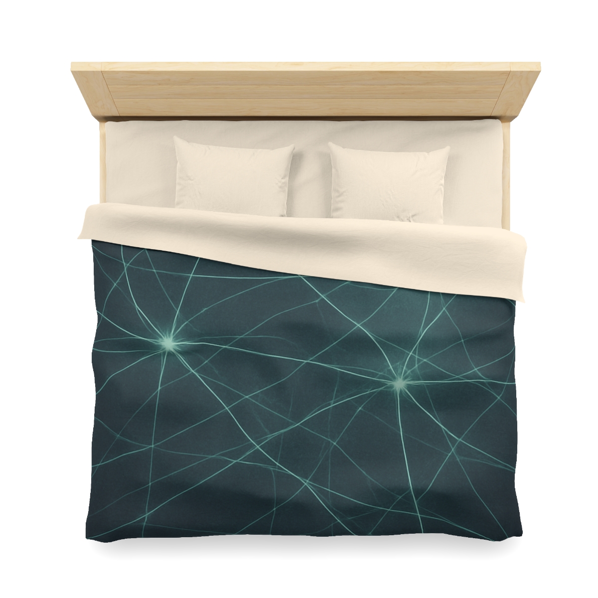 Cosmic Web Filament Glow designer printed duvets