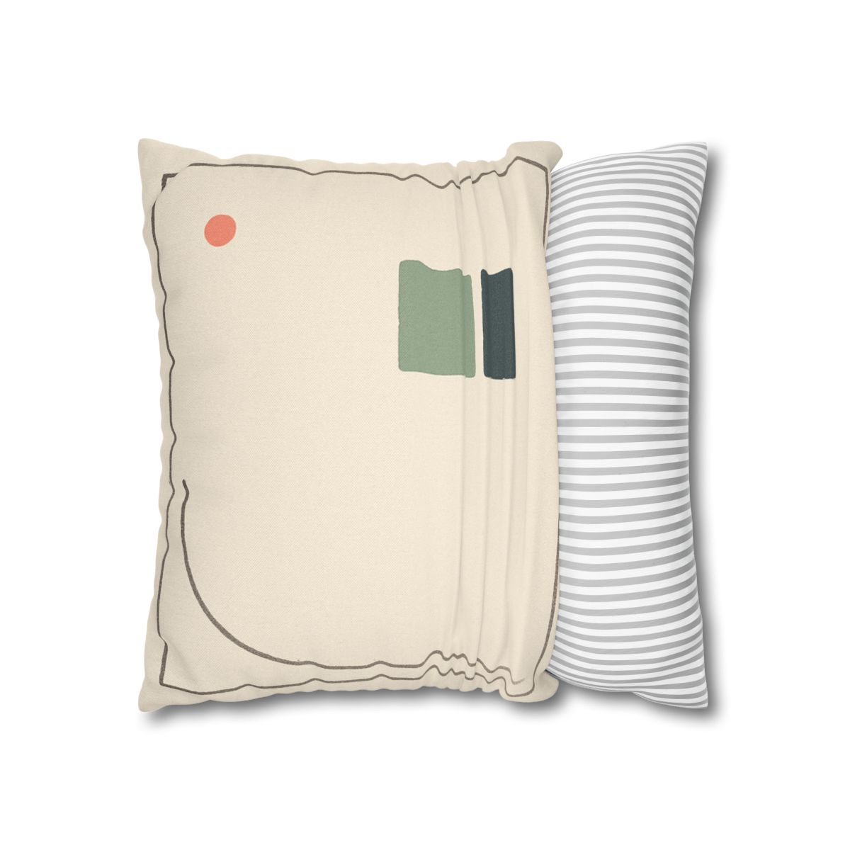 Open Frame With Sliding Arc designer print pillow cases