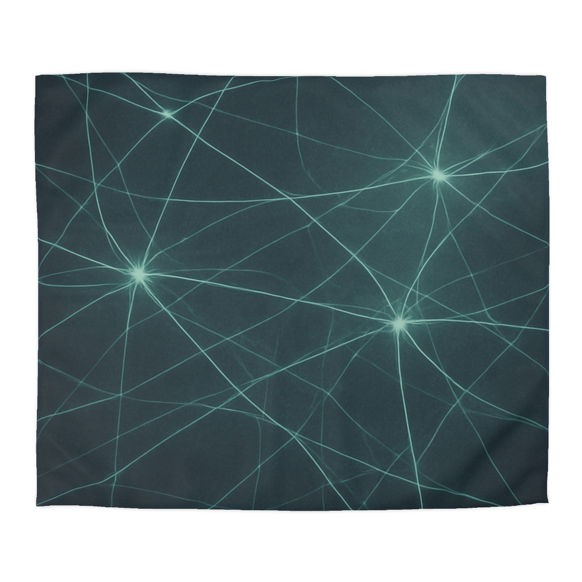 Cosmic Web Filament Glow designer printed duvets