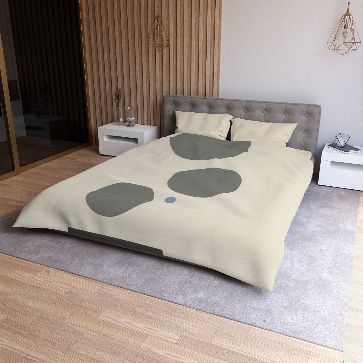 Triad Of Moons In Silent Descent custom duvets