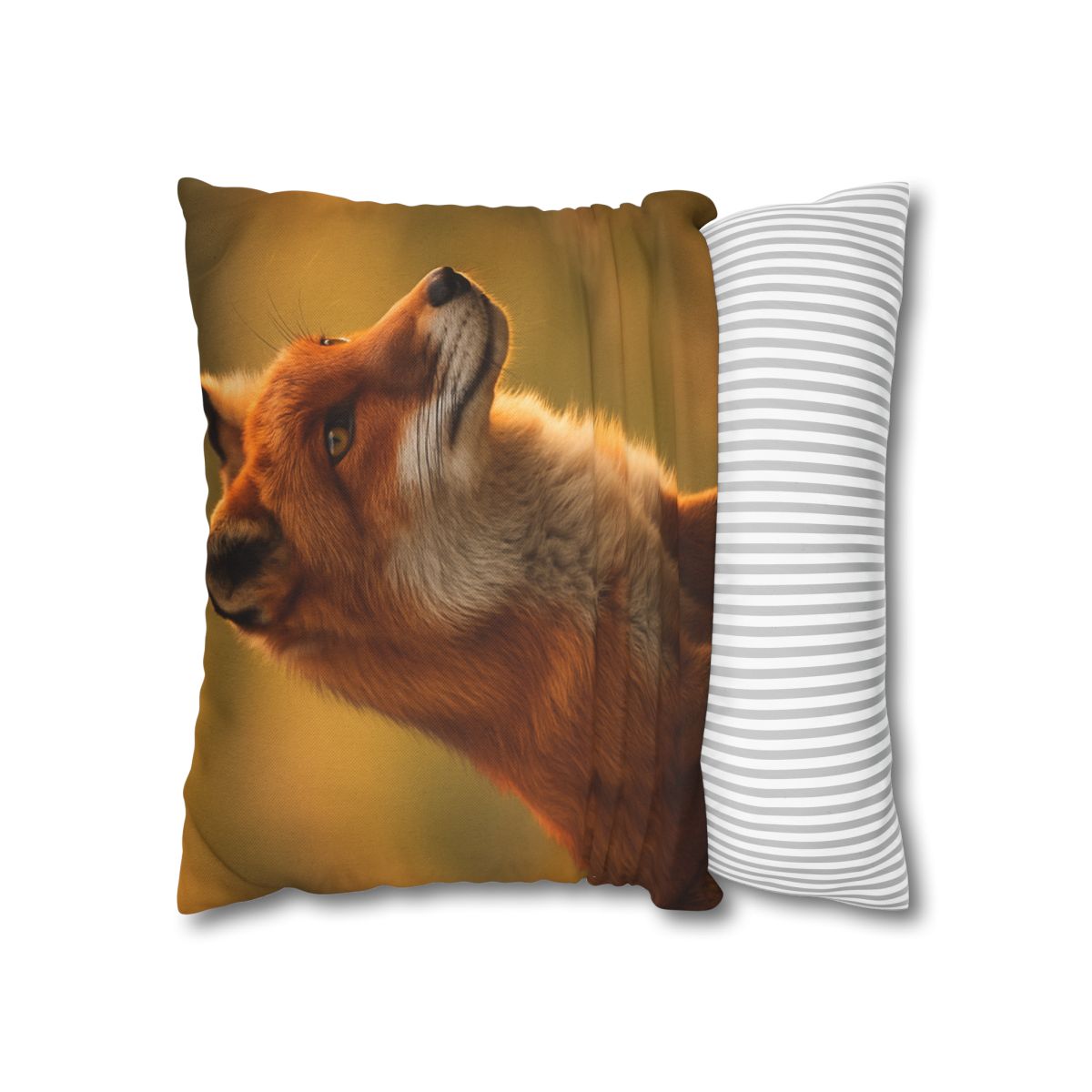 Crimson Whisper Red Fox stylish decorative pillowcases