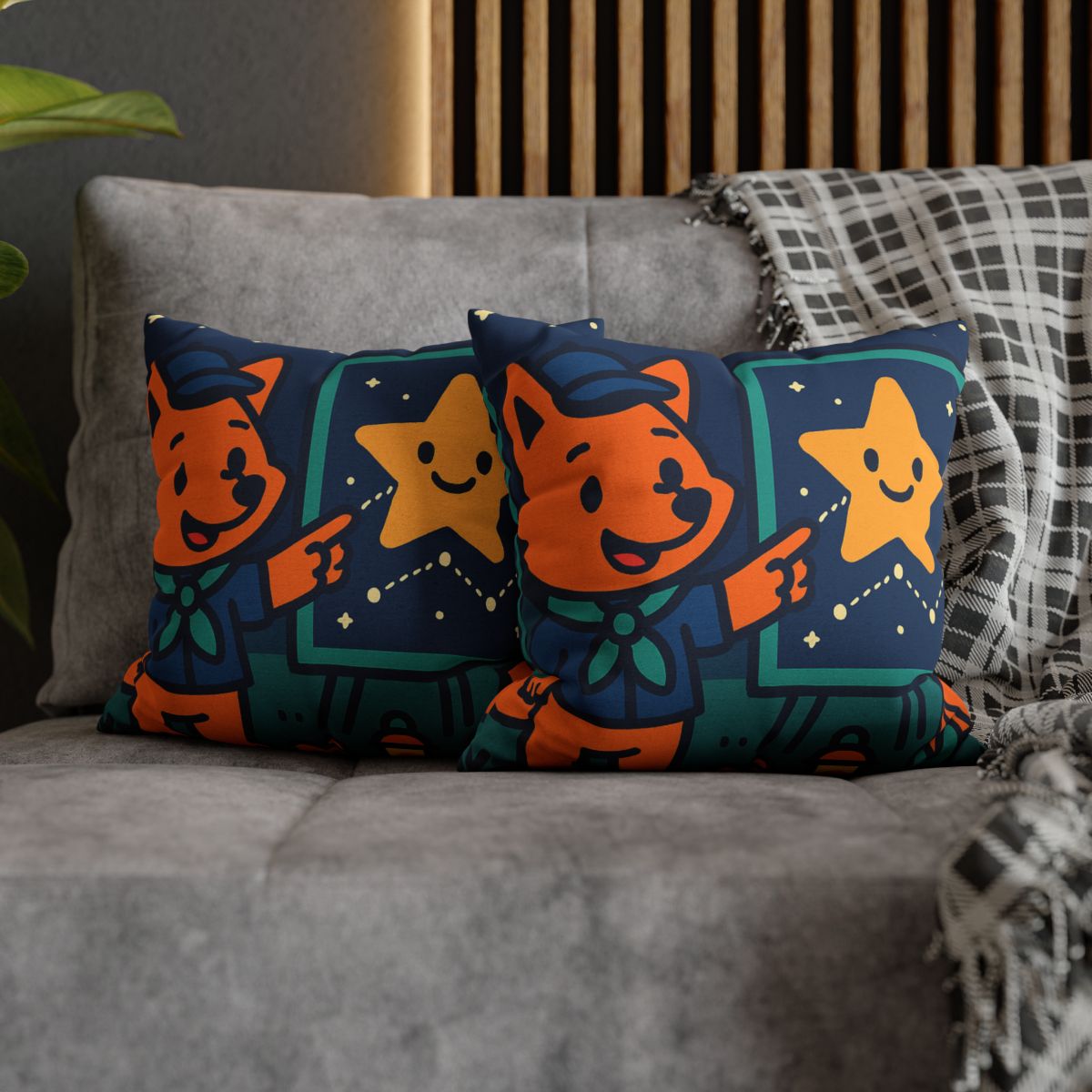 Stargazing Fox Scouts unique gift pillow cases