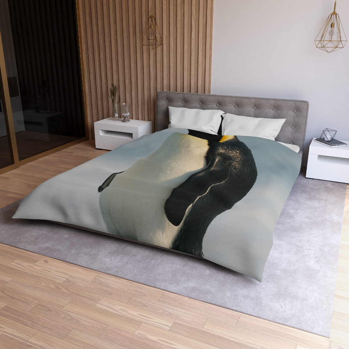 Aurora Drift Emperor Penguin warm winter duvets