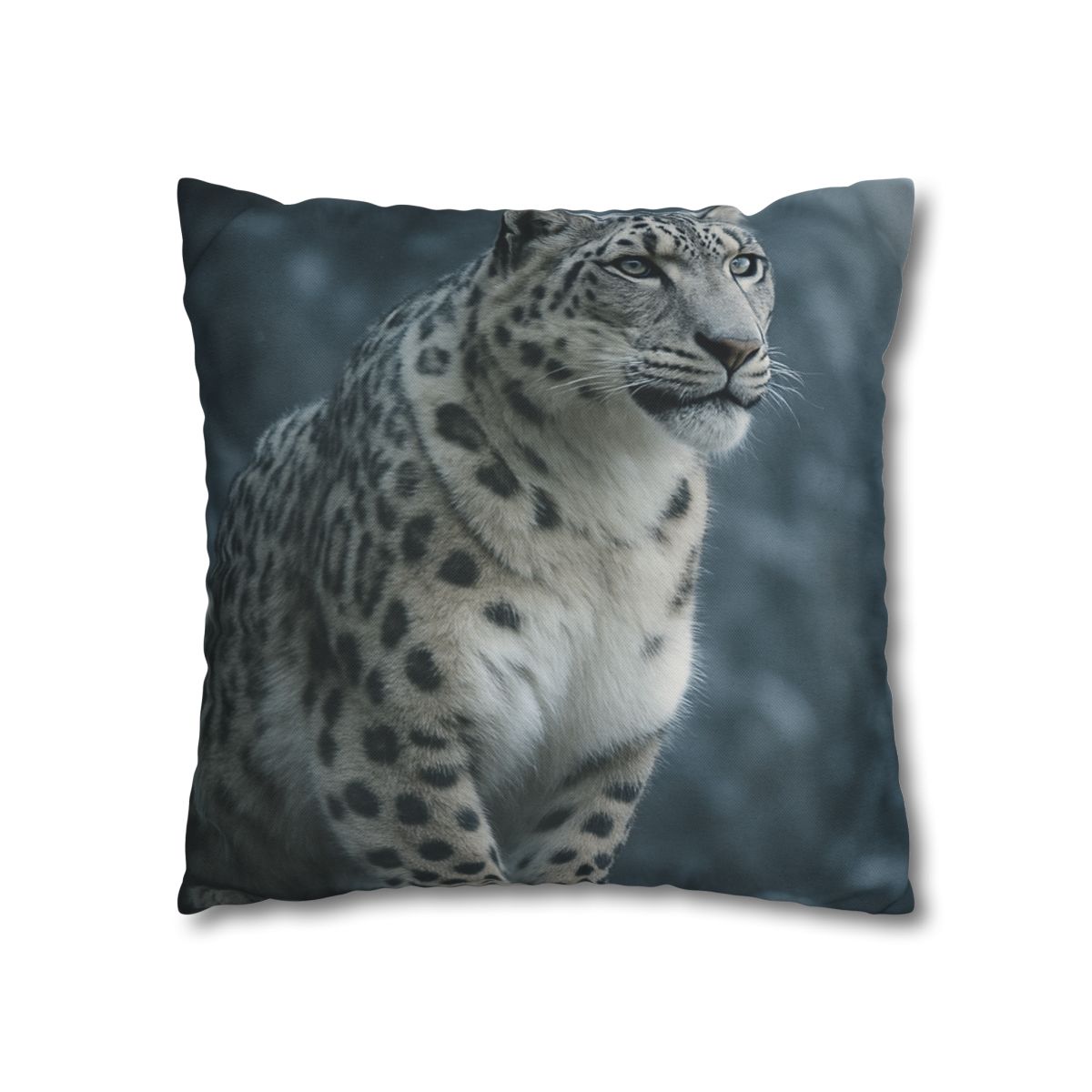 Crest Of Silence Snow Leopard soft cotton pillow cases