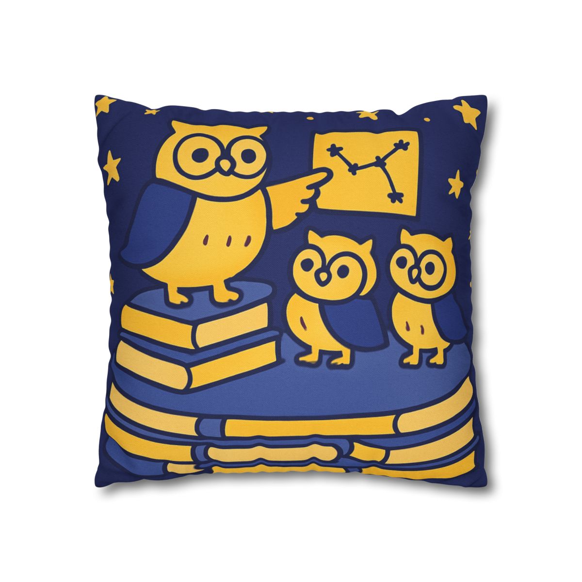 Starlight Library Run By Owls custom pillow cases