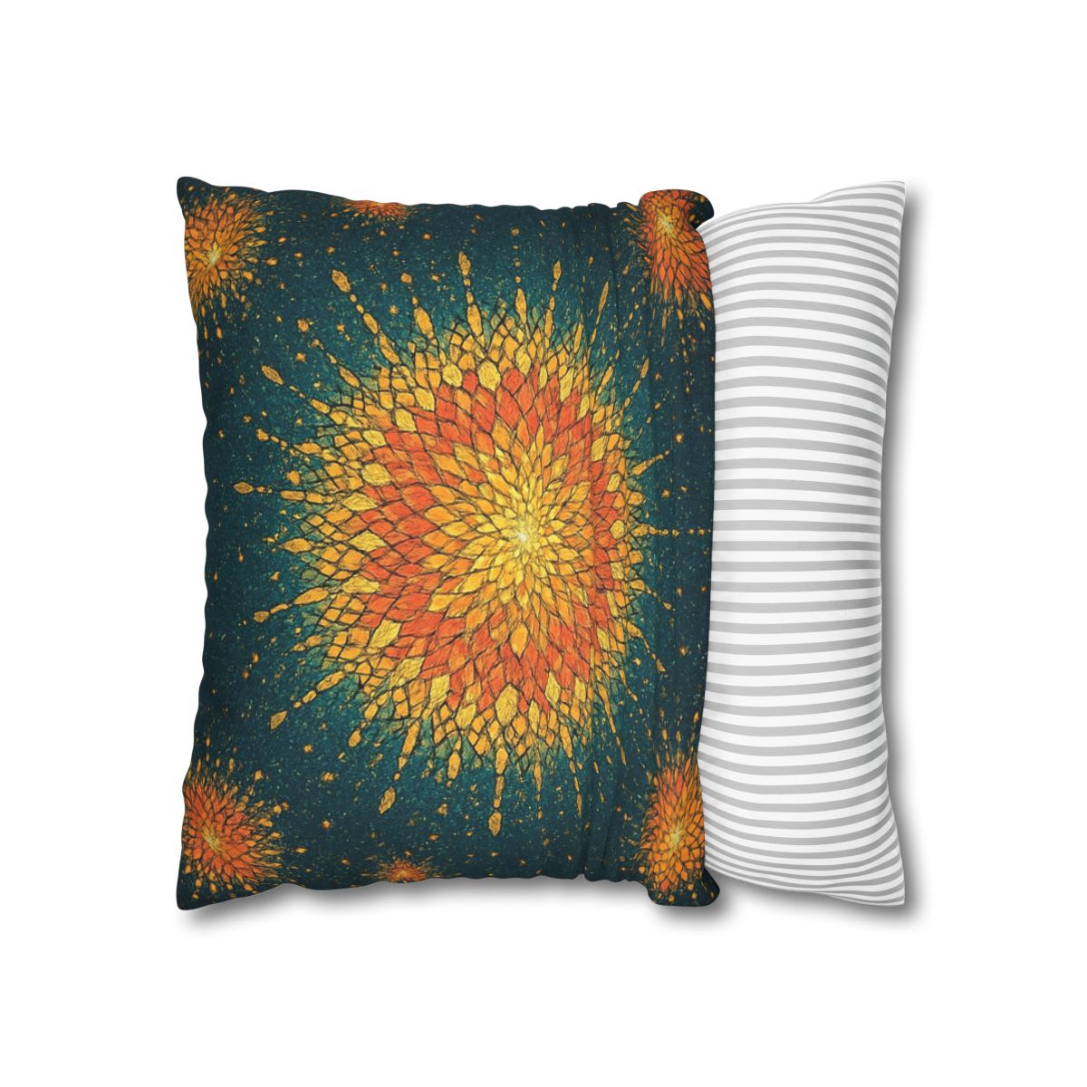 Starburst Mosaic Halo personalized pillow covers