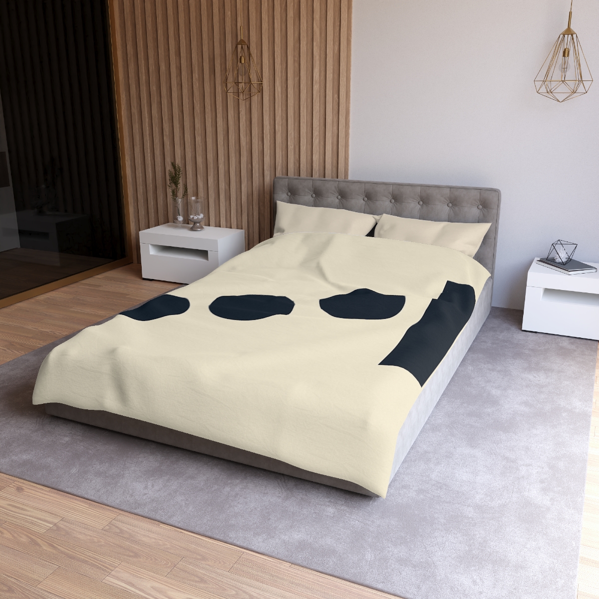 Stepped Circle And Bar Interval custom duvets